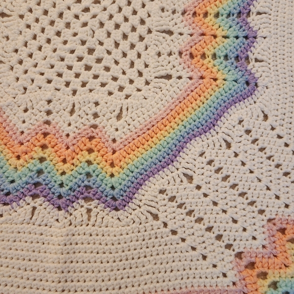 NEW Crocheted baby blanket - Picture 3 of 3